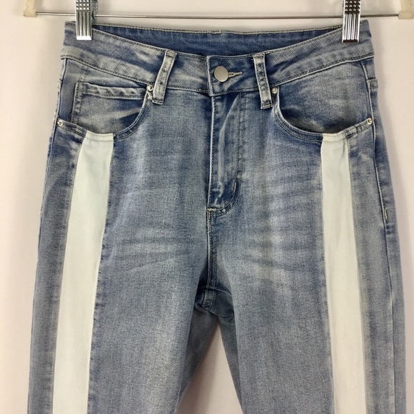 Hayden Los Angeles Stretch Snap Button Skinny Denim Jeans Size S - Picture 8 of 16